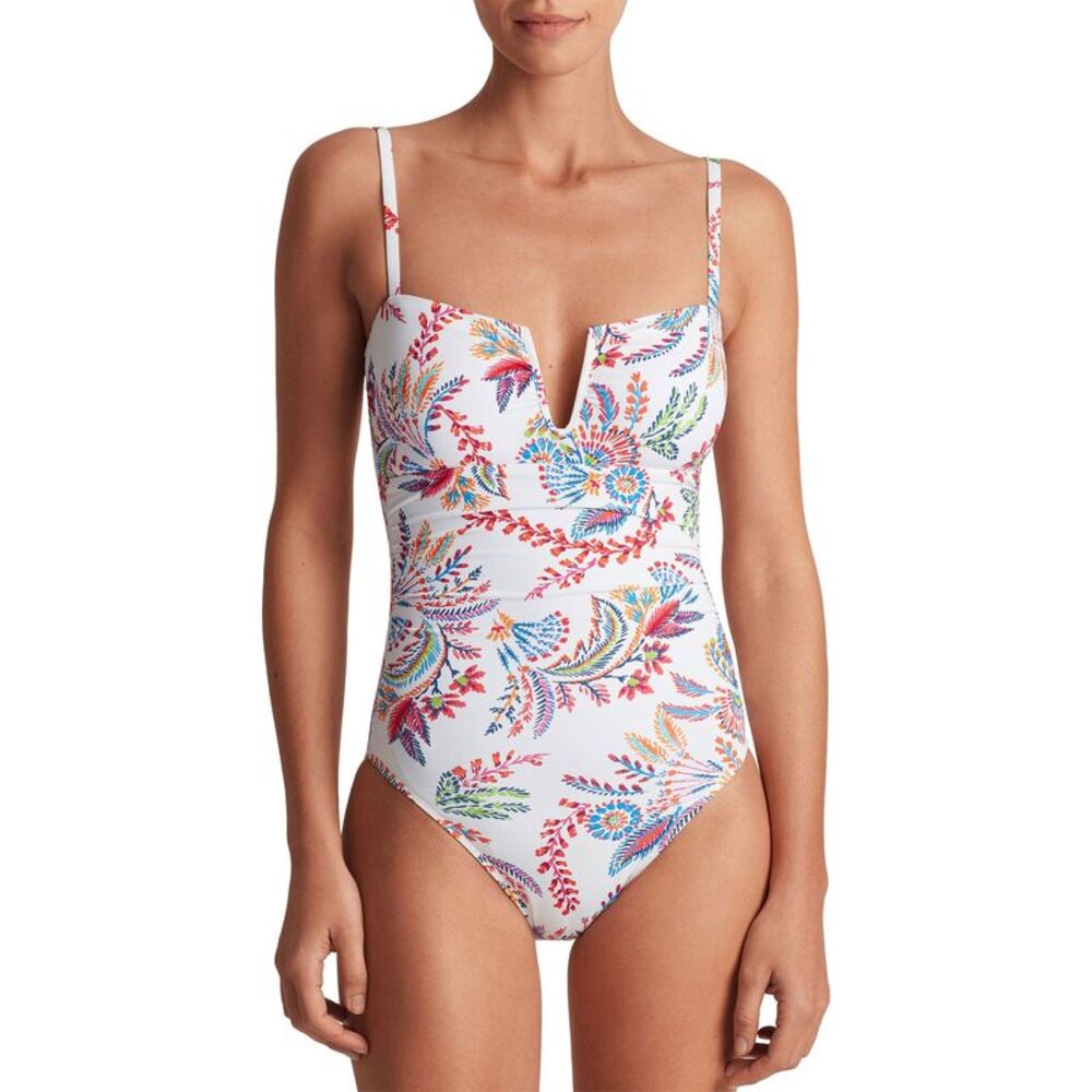 Lauren Ralph Lauren Womens Printed One-Piece Swimsuit 16 Fleurette - NWT $155